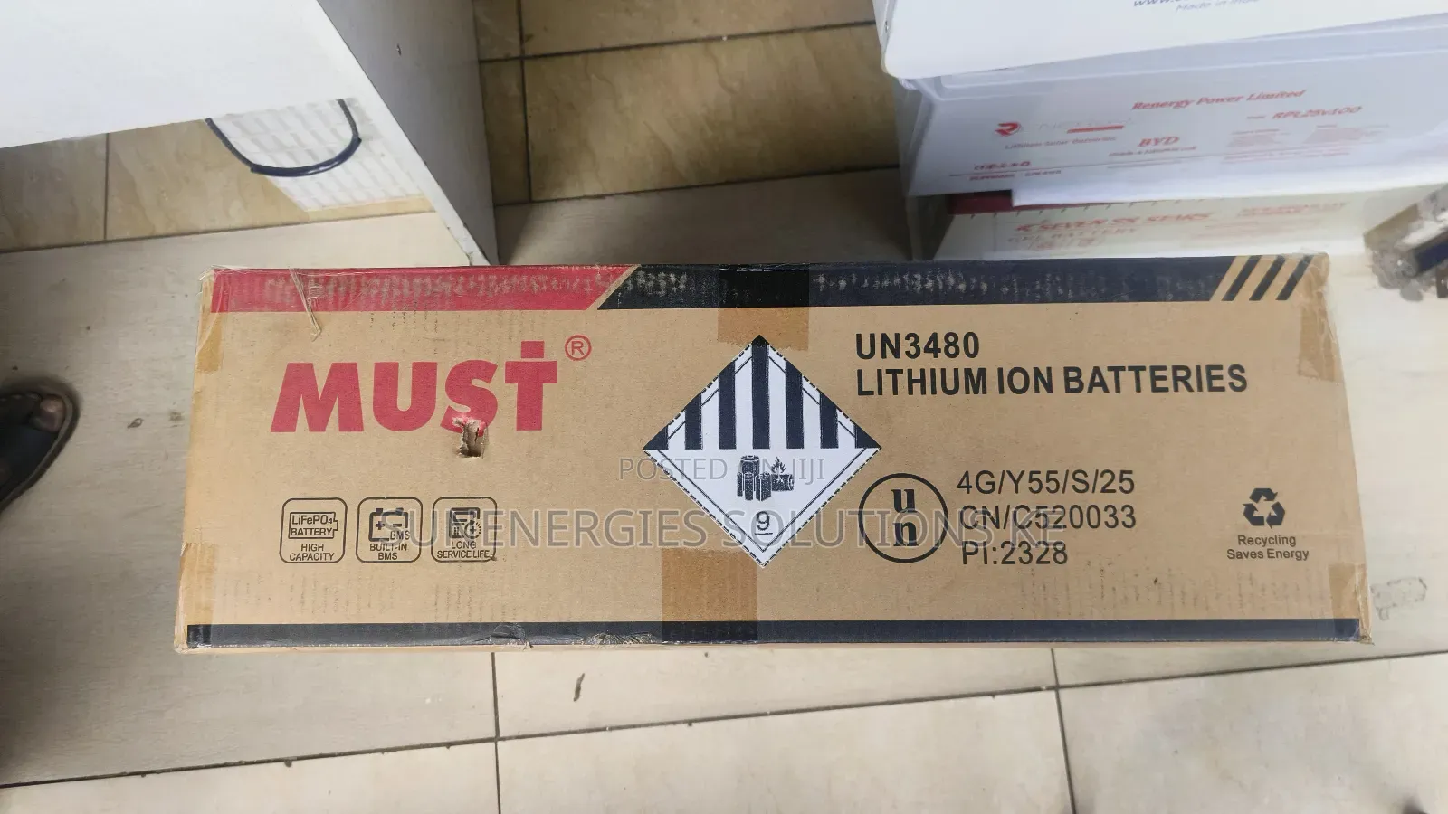 5.24kwh 48v 100ah Must Lithium Ion Battery