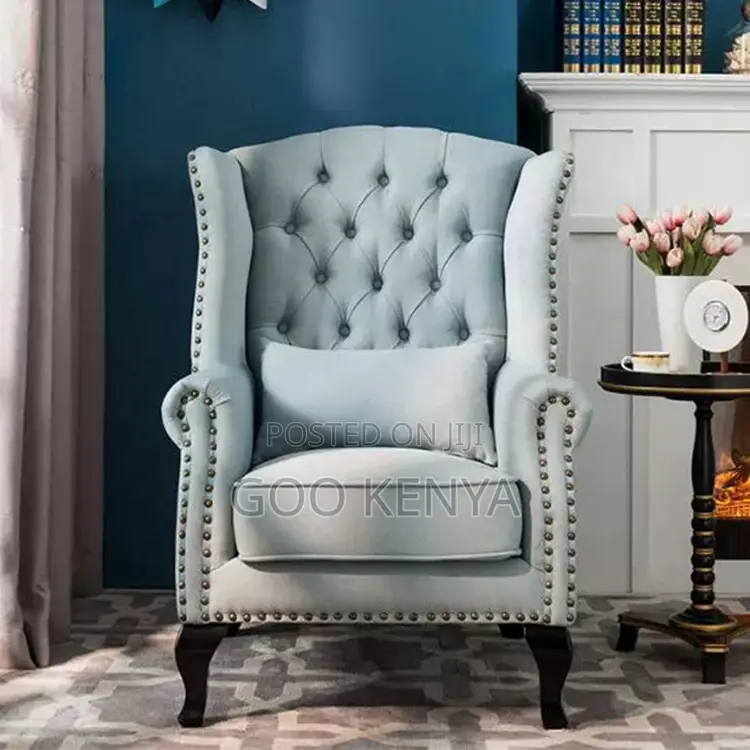 Home Sofa; Modern Single Seater Fabric Sofa for Living Room