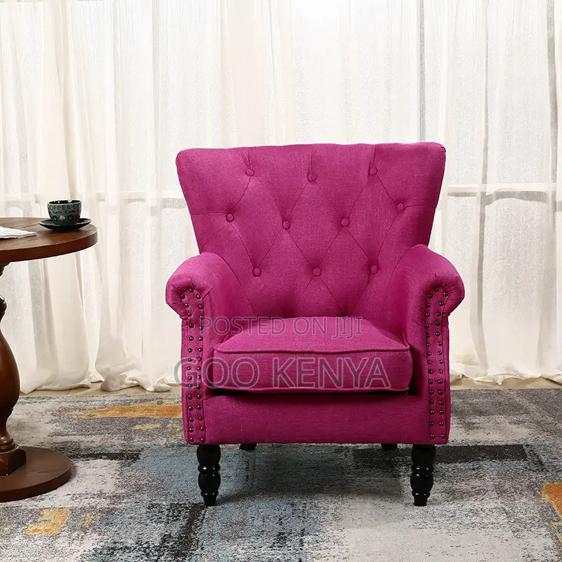 Home Sofa; Modern Single Seater Fabric Sofa for Living Room