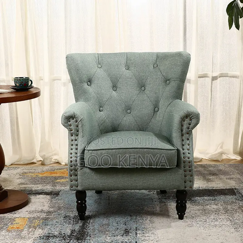 Home Sofa; Modern Single Seater Fabric Sofa for Living Room
