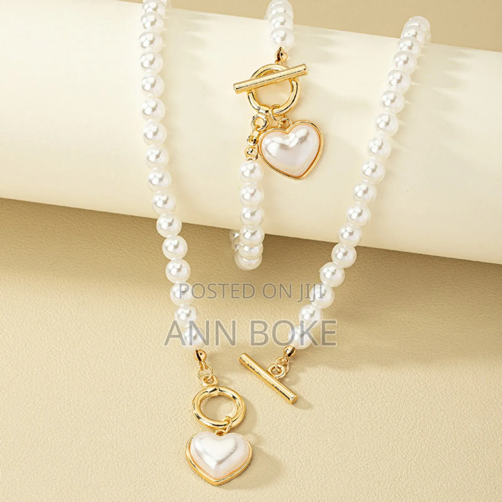 Pearl Jewellery Set High Quality Necklace and Bracelet