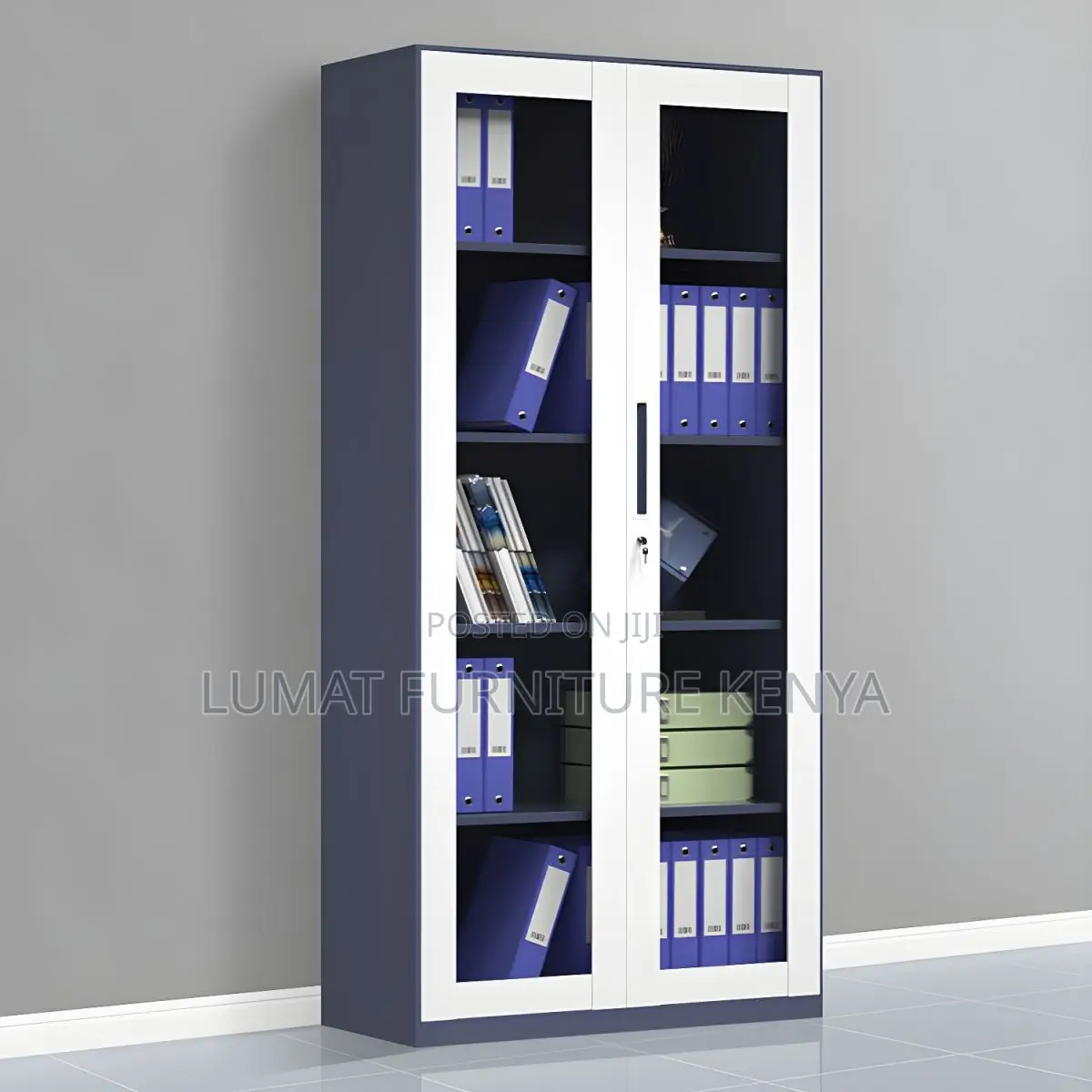 Premium Full Glass Filing Cabinet – Elegant Finish