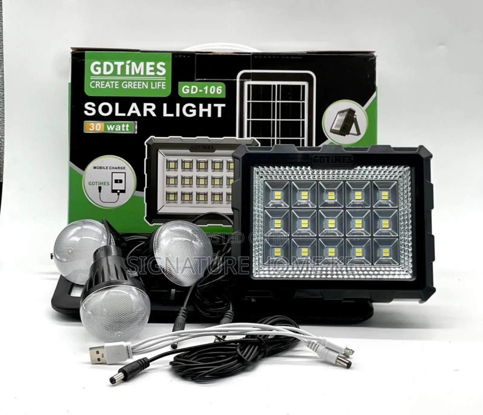 Gdtimes Solar Light With Bulbs