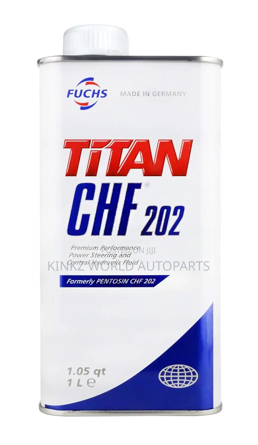 Fuchs Titan CHF 202 Steering and Central Hydraulic Oil 1l