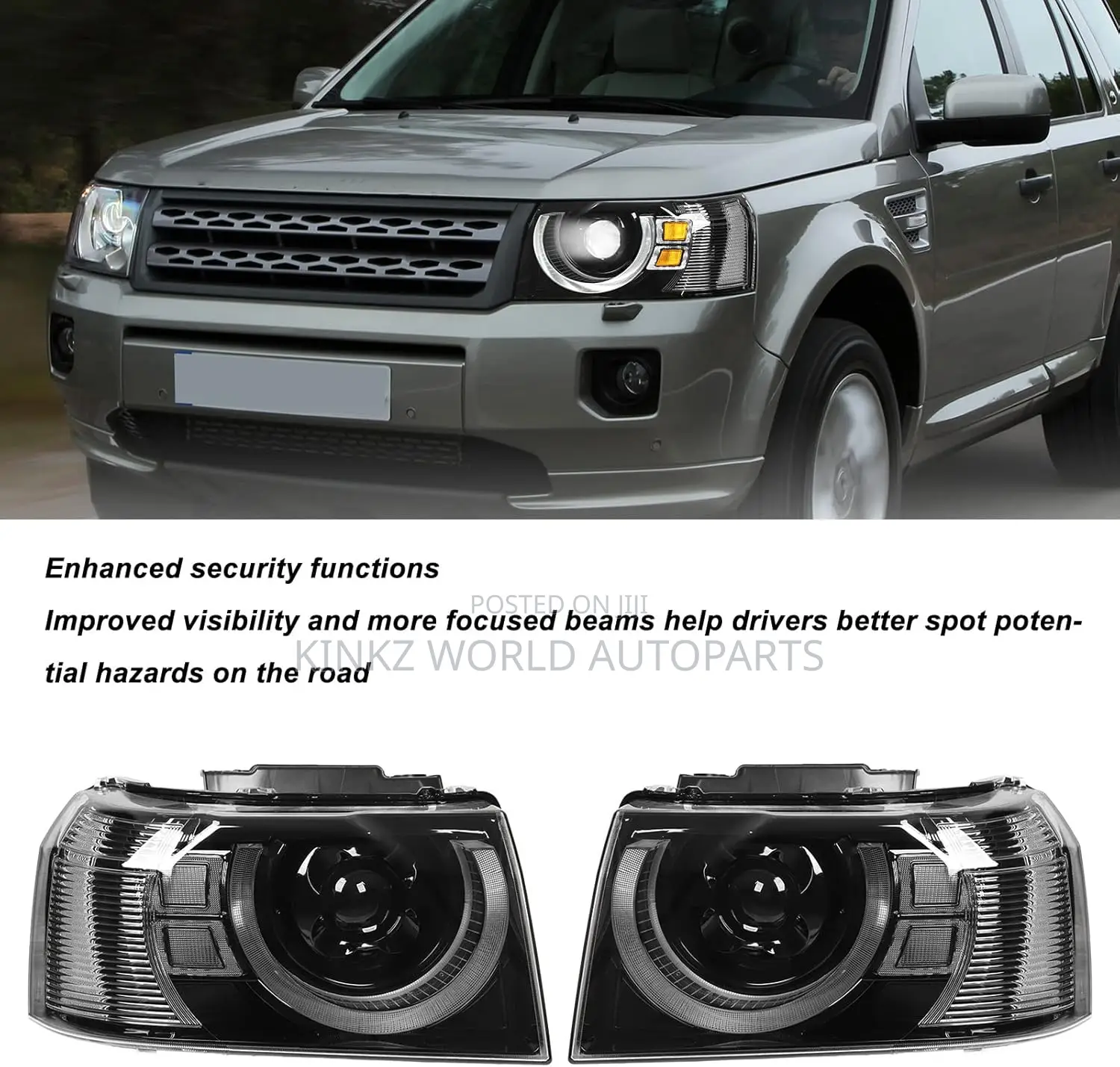 Land Rover Defender Freelander 2 Upgrade Led Headlight