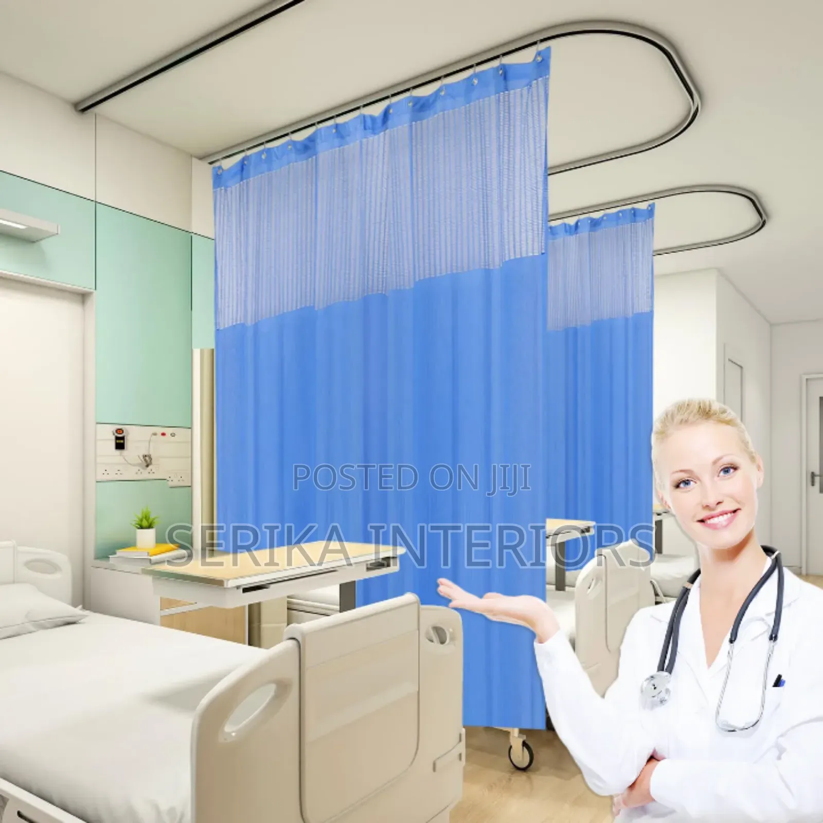 Improved Performance Hospital Curtains Curtains Environmental Friendly