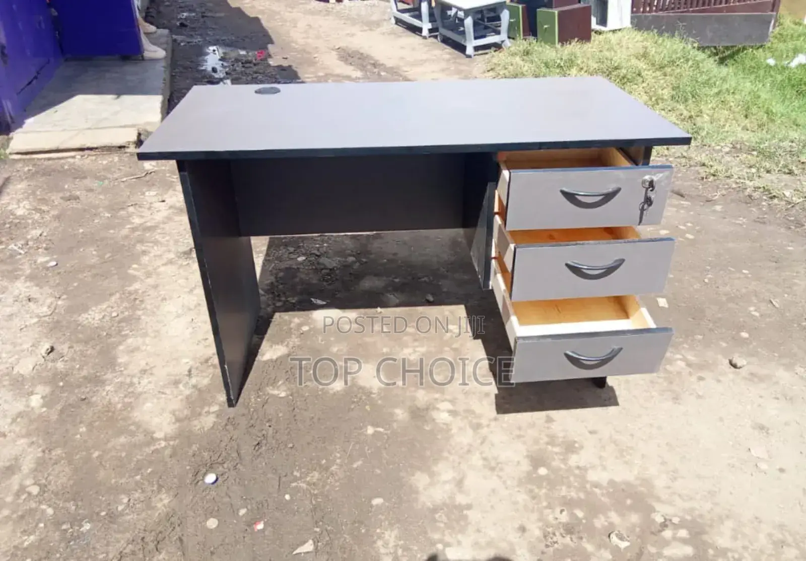 1.2 Grey Office Desk
