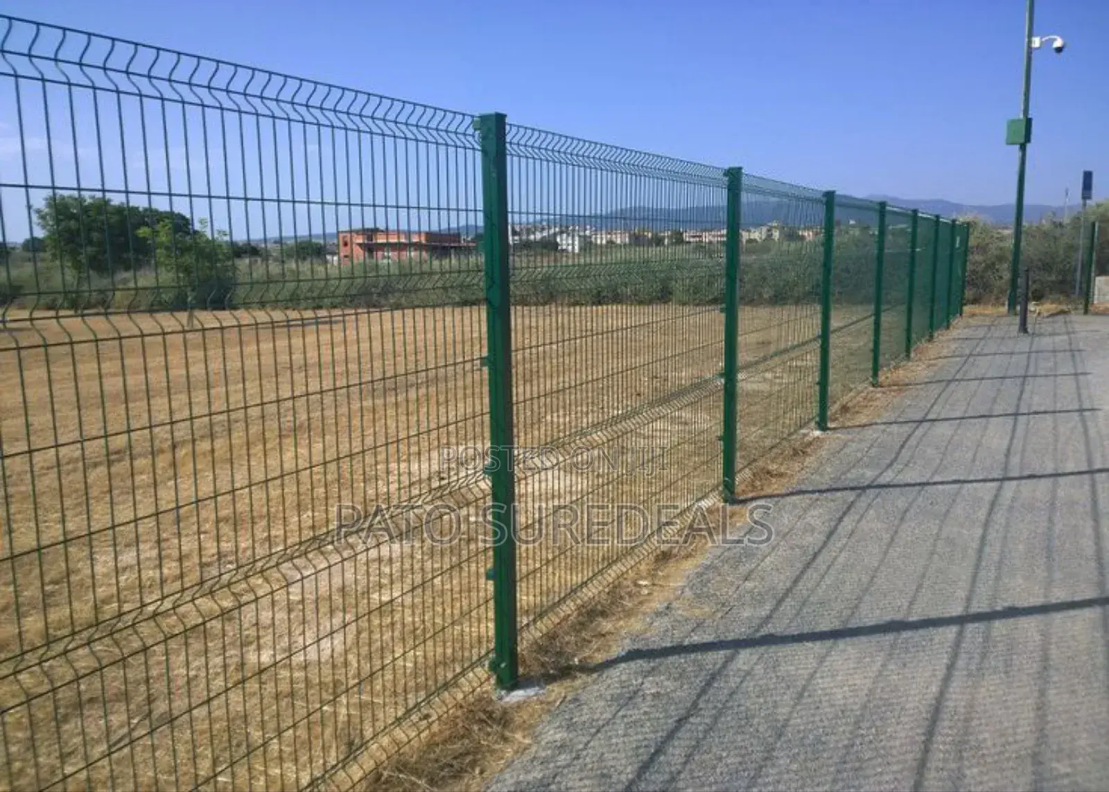 Galvanized Dark Green Anti-Climb Fence 2.4m×3m