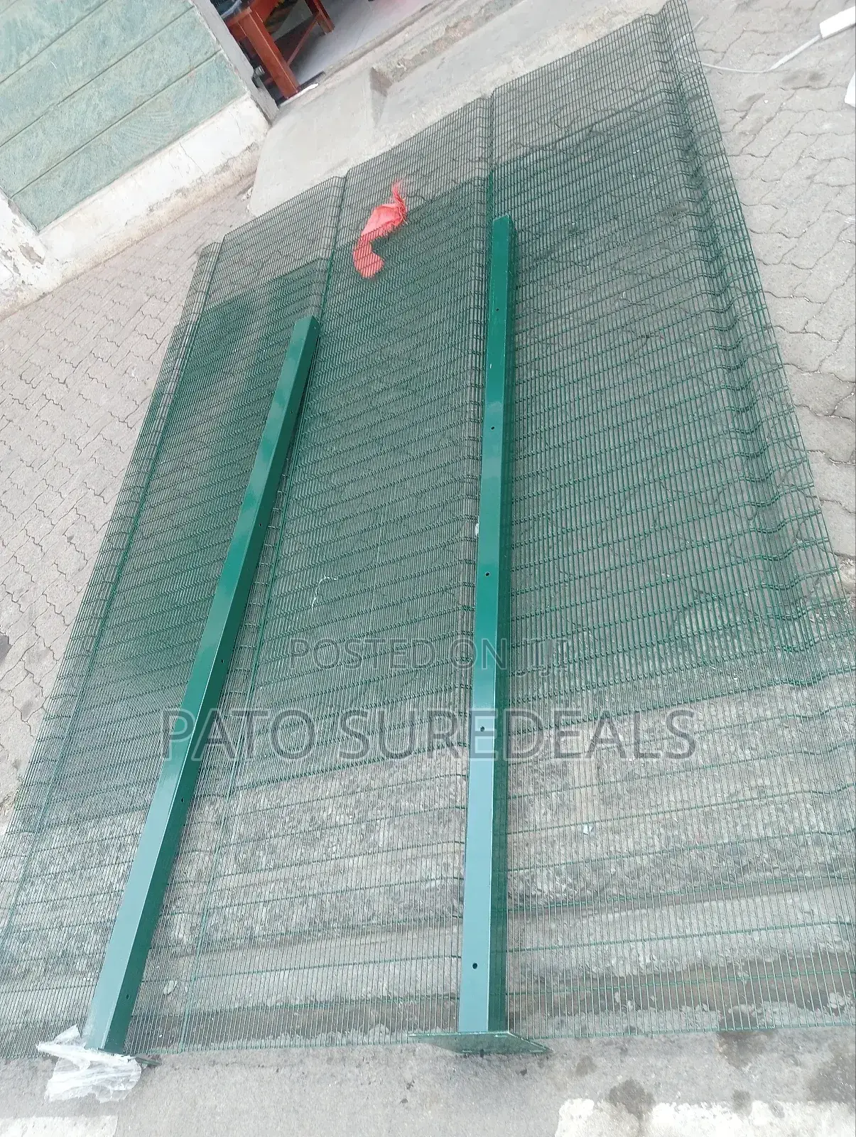 Galvanized Dark Green Anti-Climb Fence 2.4m×3m