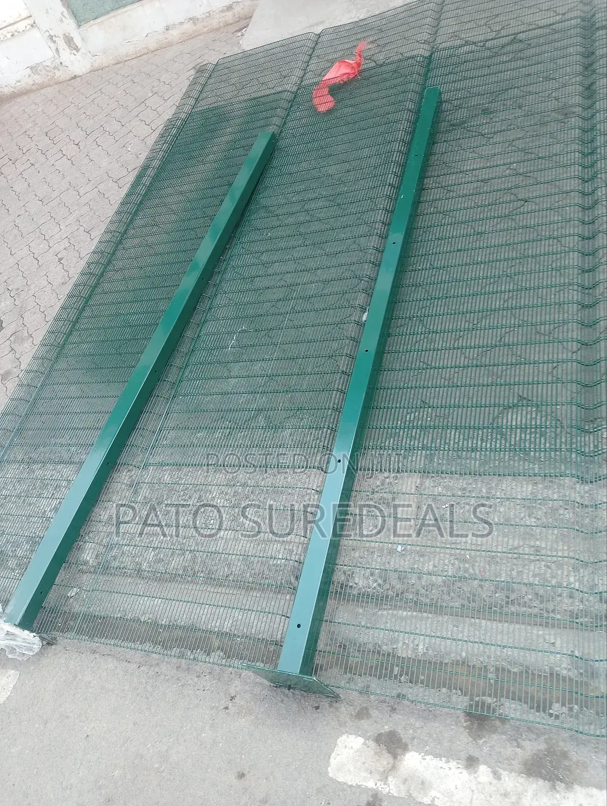 Galvanized Dark Green Anti-Climb Fence 2.4m×3m