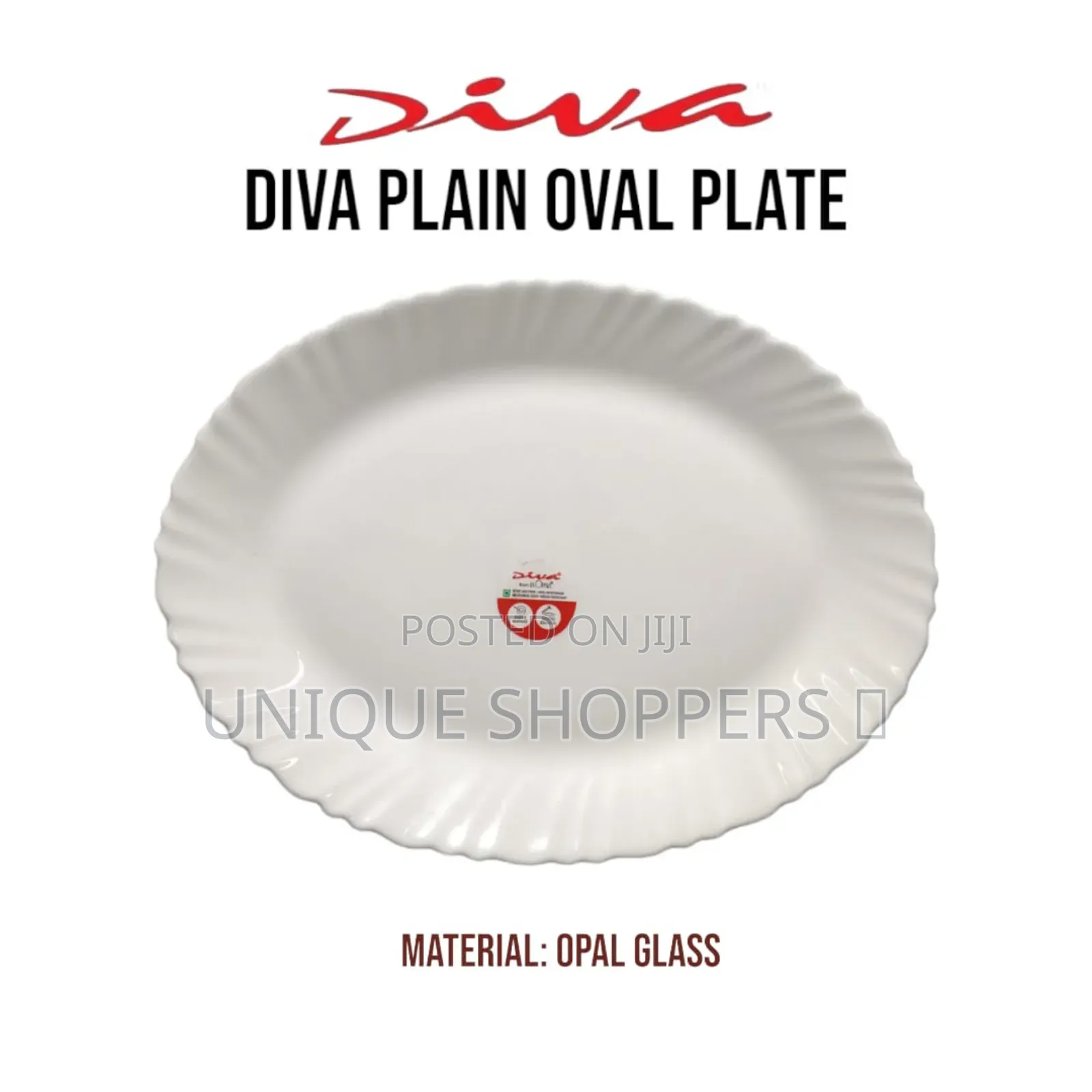 Diva Plain Oval Plate – Elegant Versatile 