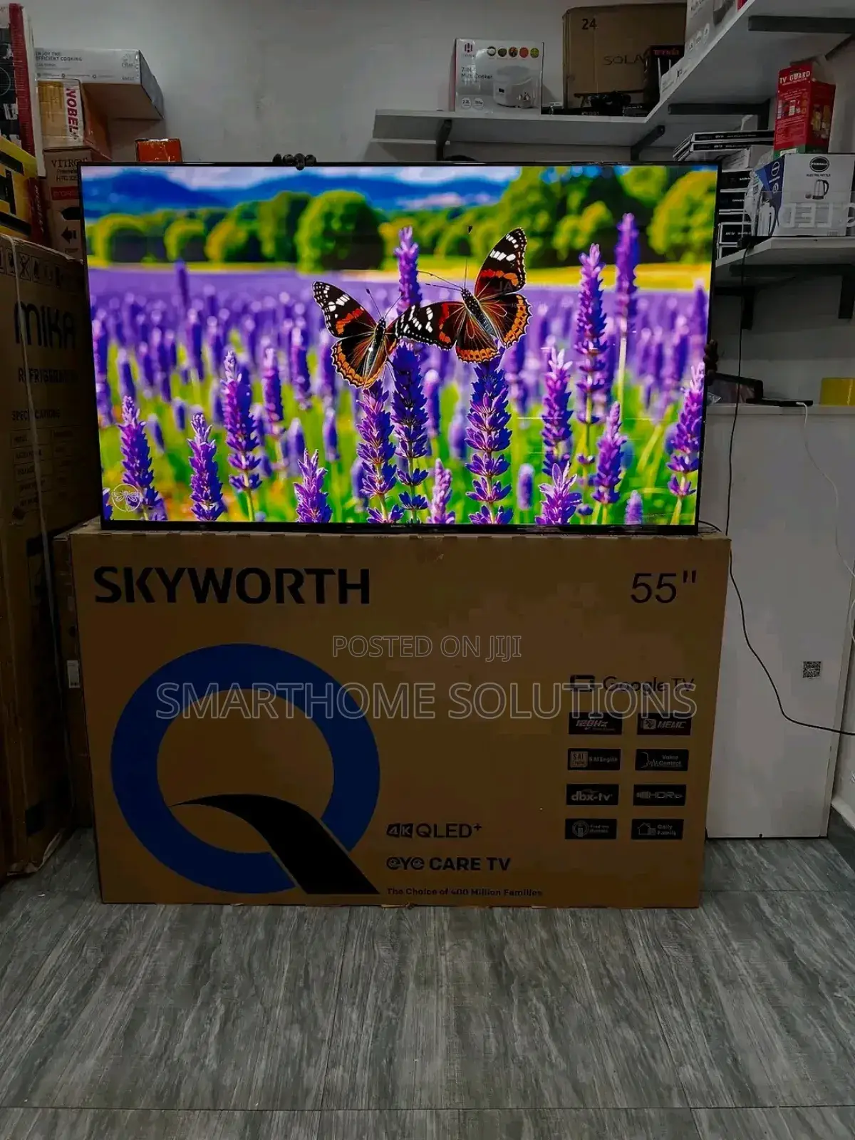 Skyworth 55" Qled Smart Tv,Google Os-Netflix