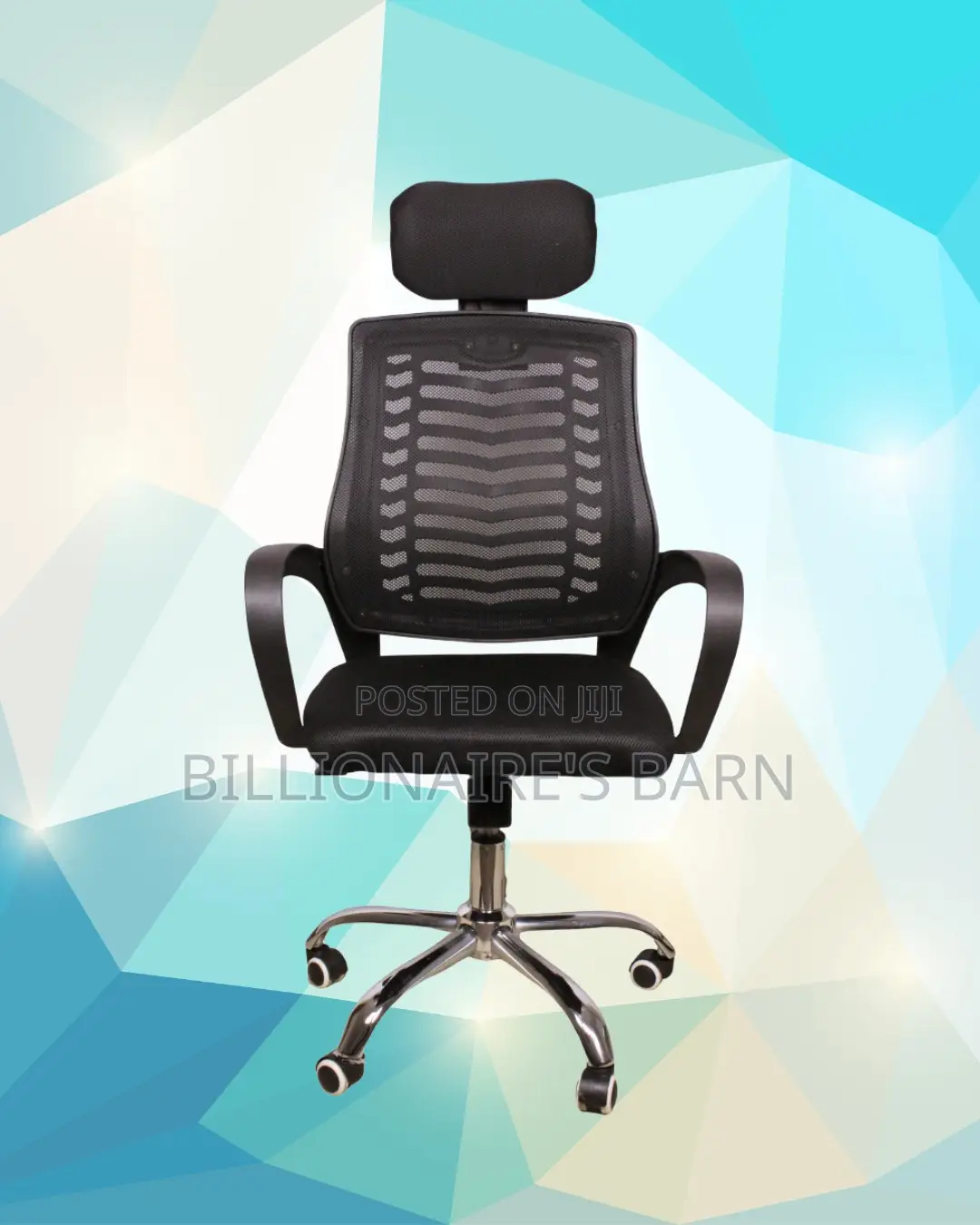 Minimal Secretarial Mesh Chair | Steel Frame