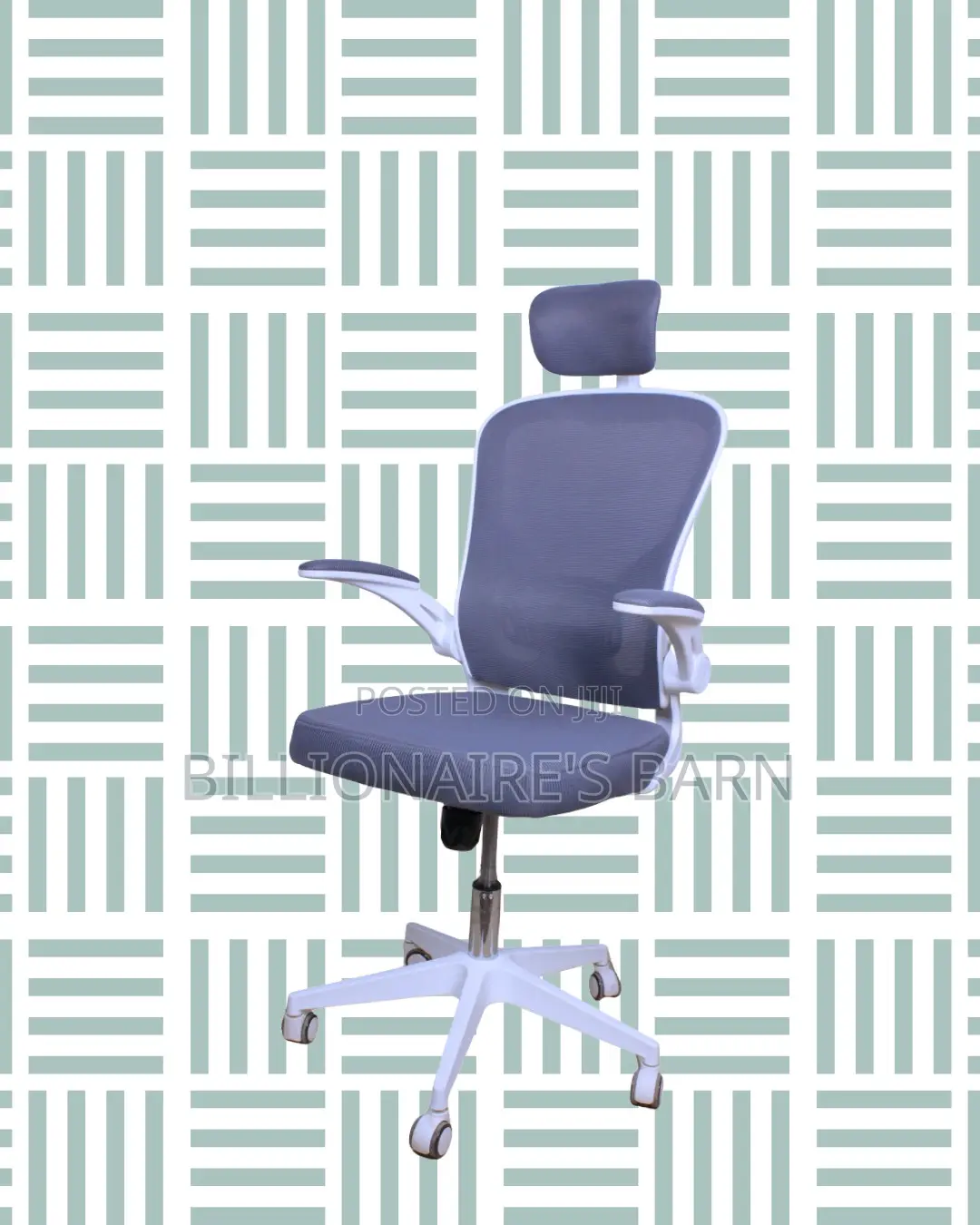 Ergonomic White Ergonomic Office Chair | Tilt Lock Mechanism