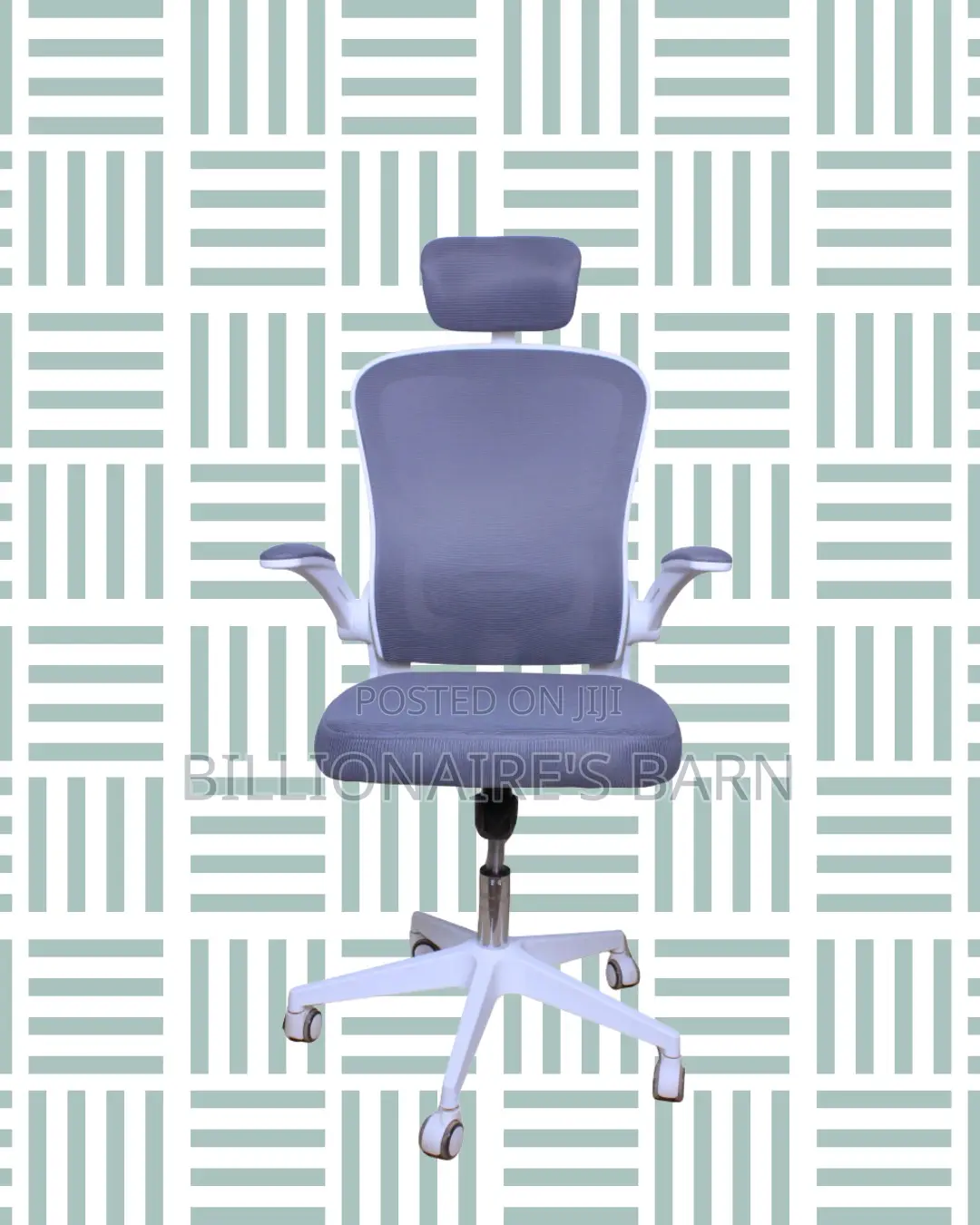Ergonomic White Ergonomic Office Chair | Tilt Lock Mechanism