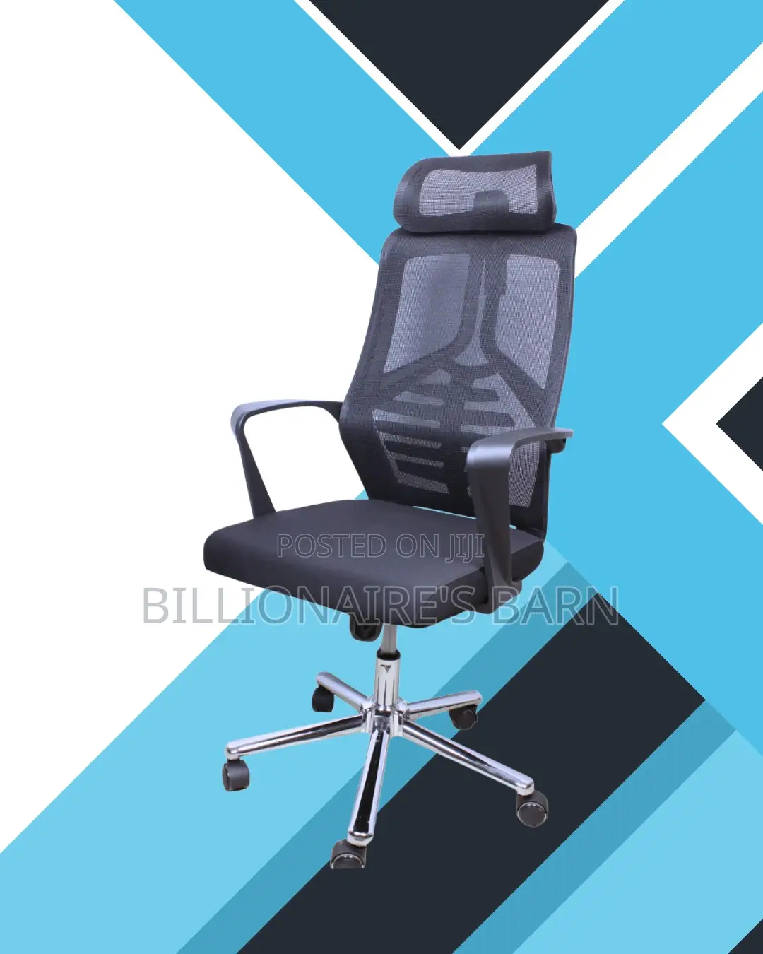 High Back Mesh Office Chair | Pro-Grade Swivel Base