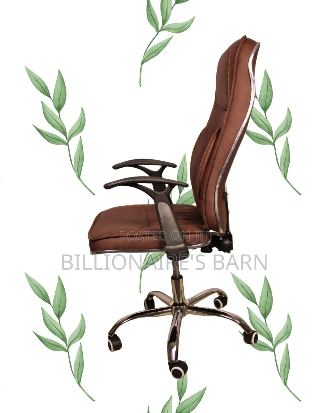 Supportive Ergonomic Executive Leather Chair | Adjustable Height