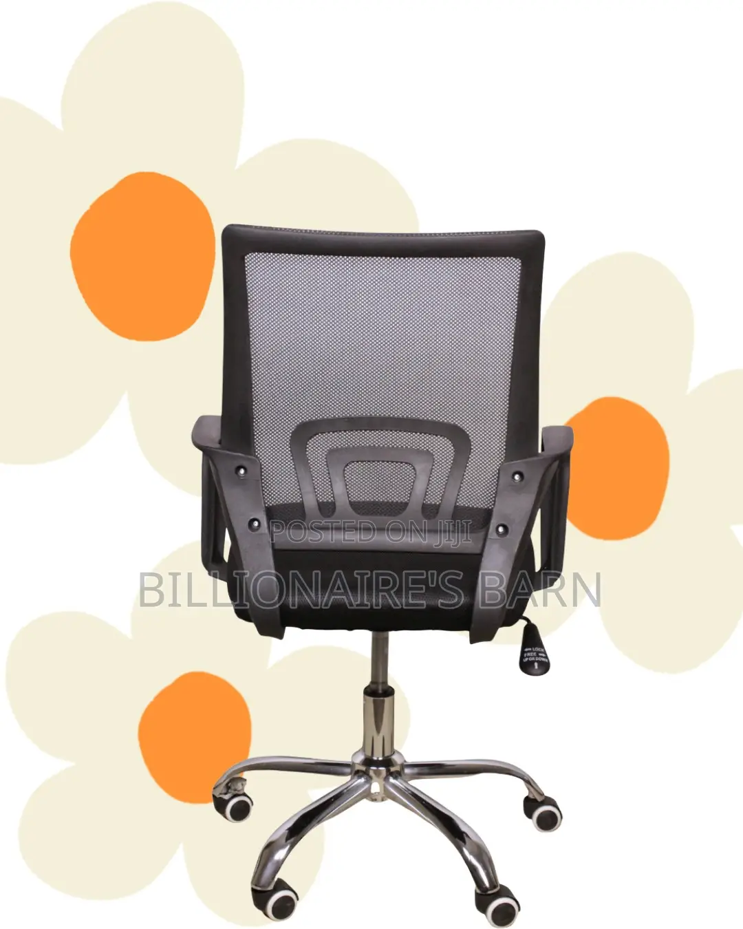 Secretarial Mesh Office Chair (Sleek) — Fast Seller