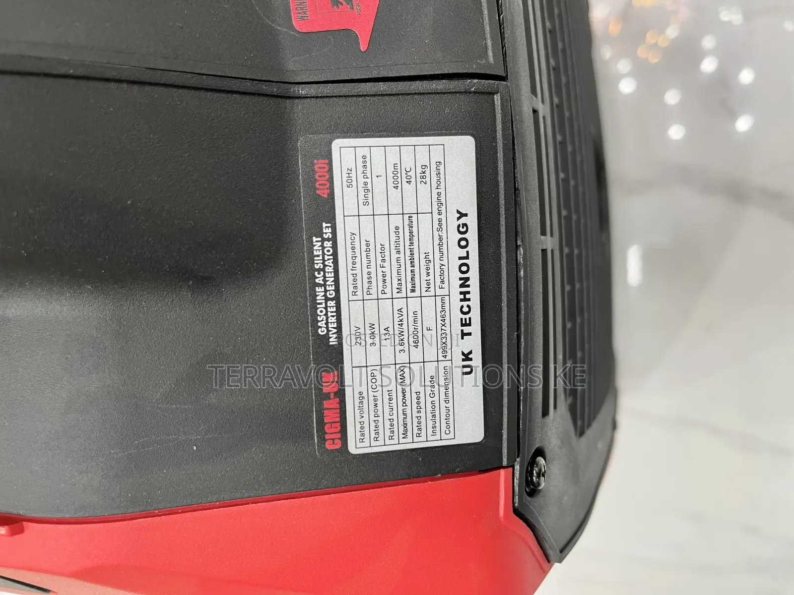 4kva Keystart Gasoline Silent Inverter Generator Set(Ac )