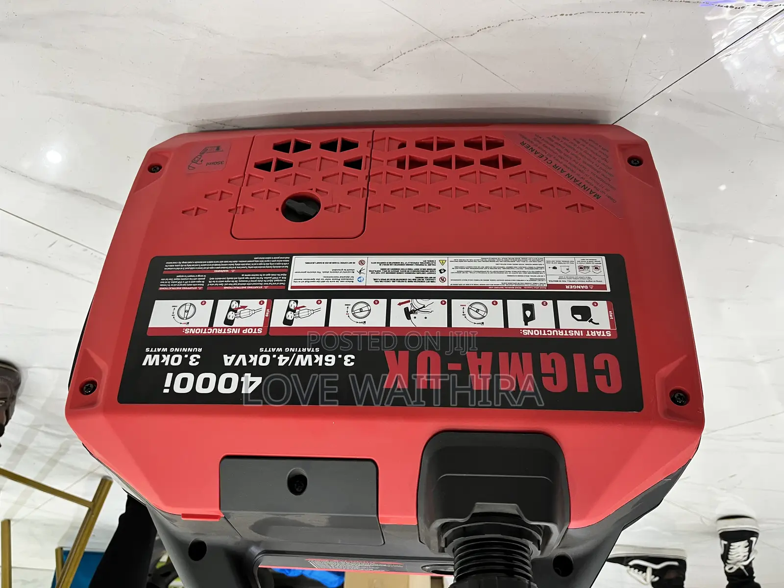 4kva Keystart Gasoline Silent Inverter Generator Set(Ac )