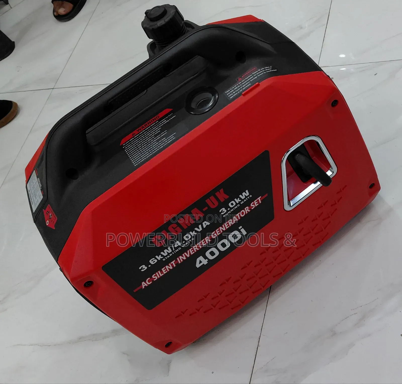 Cigma Uk Super Silent Inverter Petrol Generator 4kva 3.6kw