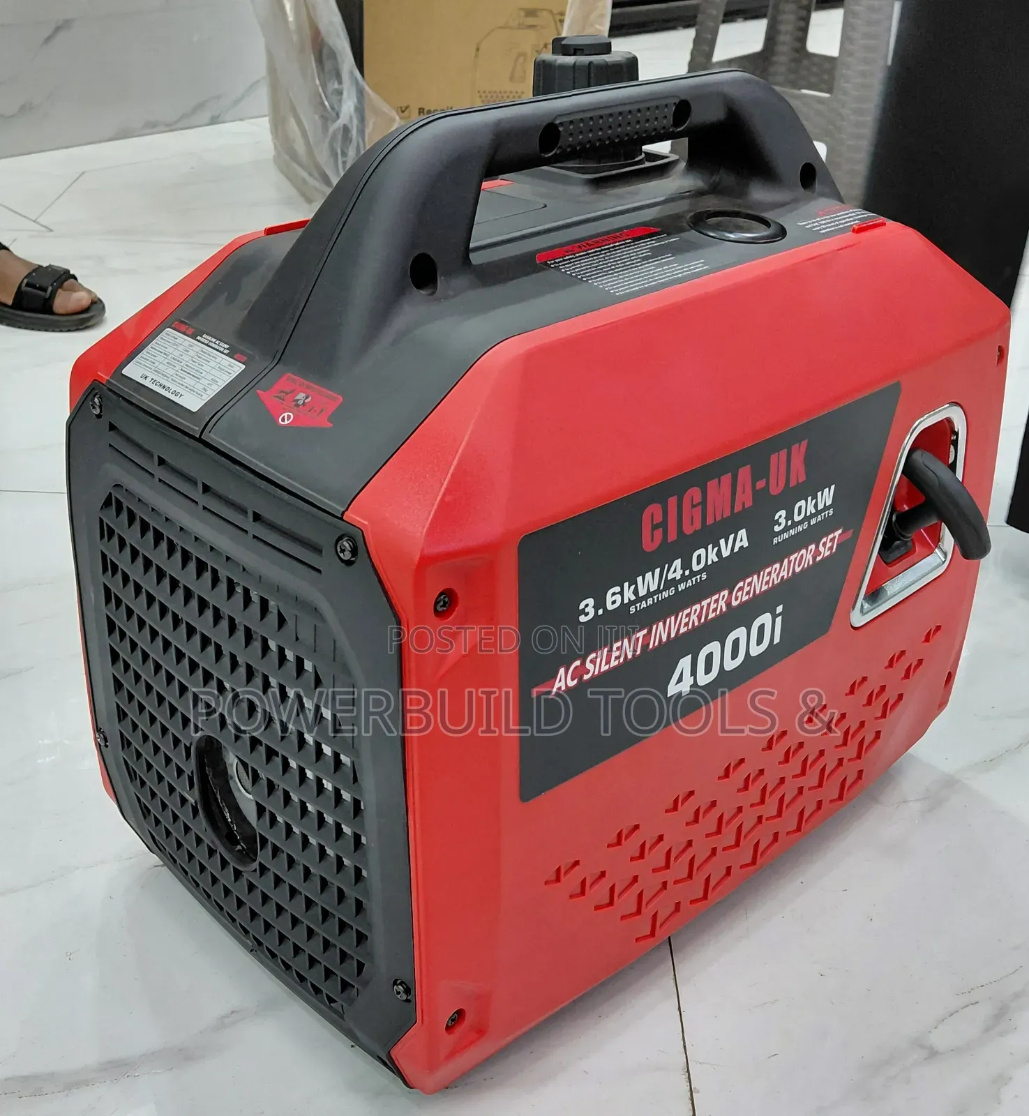 Cigma Uk Super Silent Inverter Petrol Generator 4kva 3.6kw