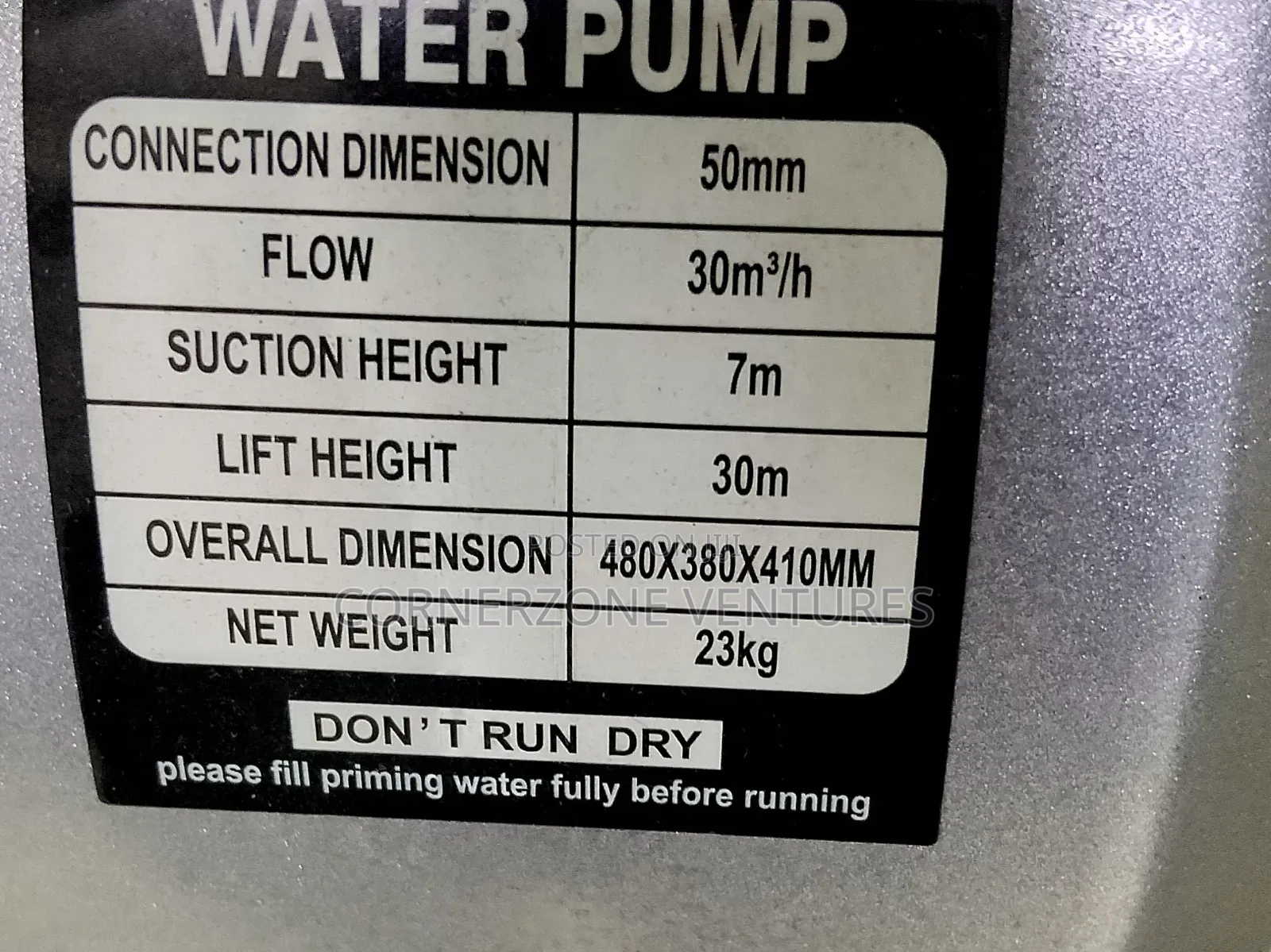 Honda 3" Water Pump/ 3 Inch Gasoline Water Pump