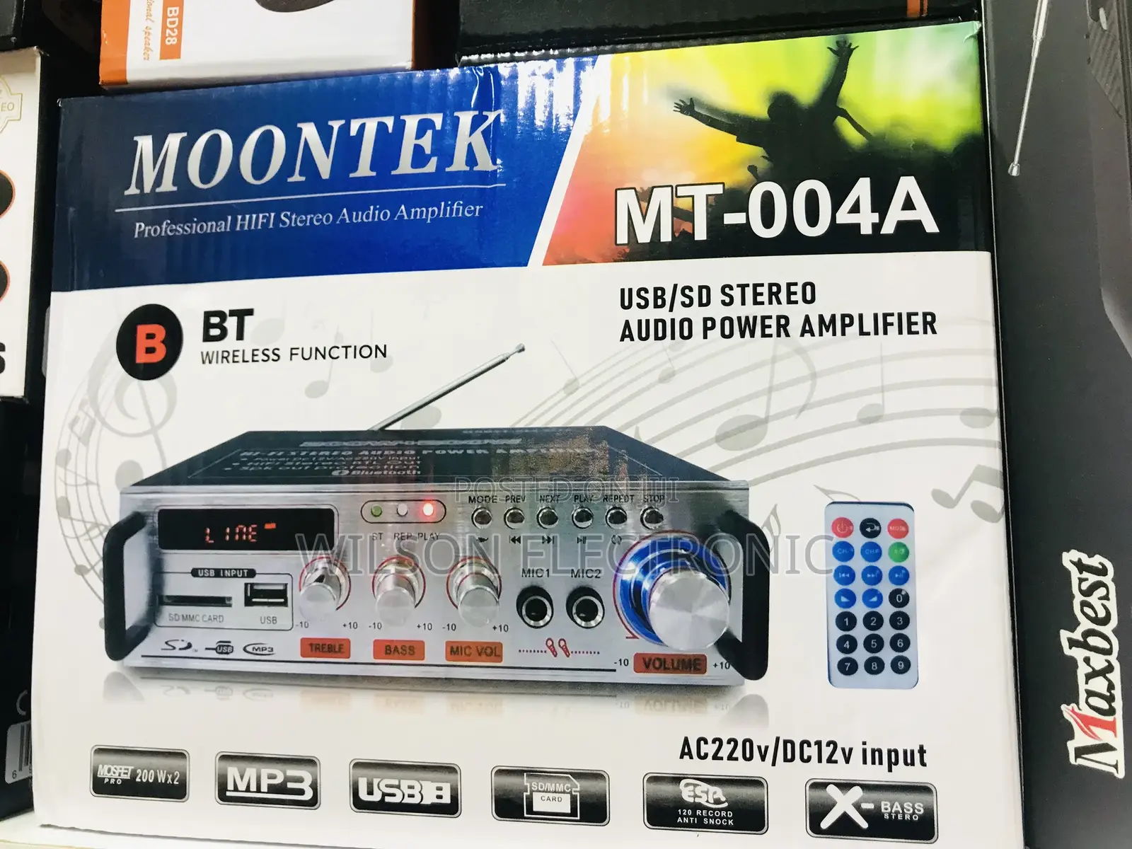 Moontek Professional Hifi Stereo Audio Amplifier.