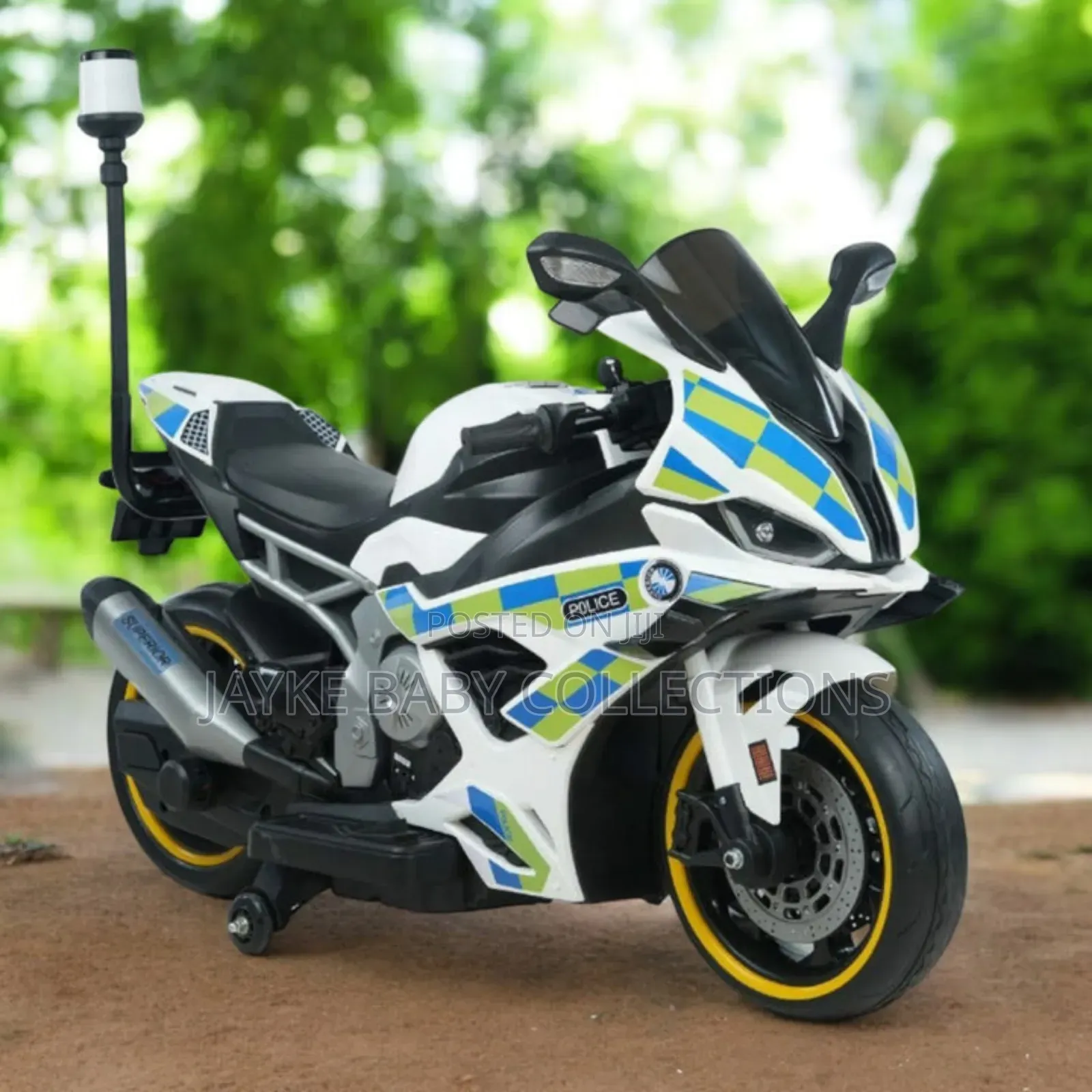 12v Kids Battery Operated Police Ride-on Bike