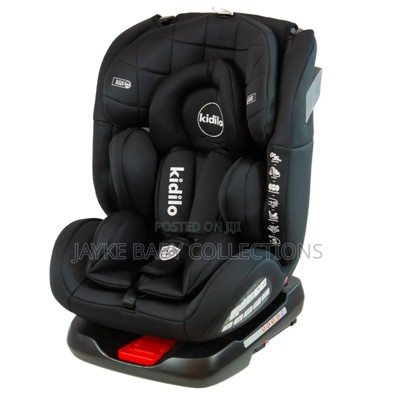 Kidilo Isofix 360° Car Seat for 0–12 Years Kids