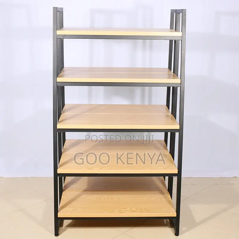 Home Shoe Rack; Wooden Shoe Rack With 5 Open Storage Shelves