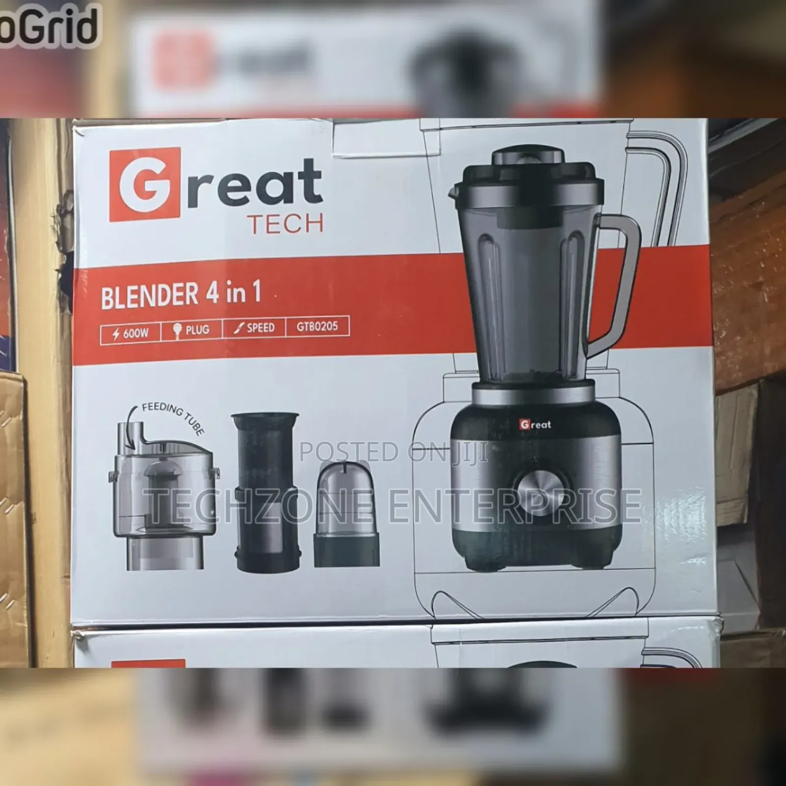 4 in 1 Great Tech Blender High-Speed Multi Function Blender With 1000w