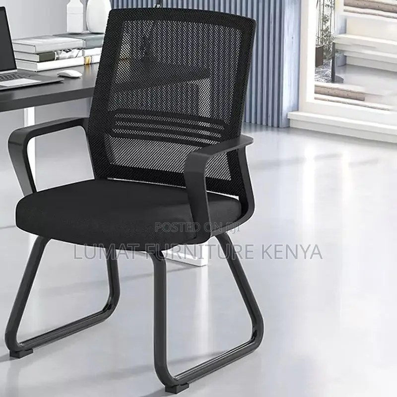 Modern Cantilever Office Guest Chair – Mesh Back