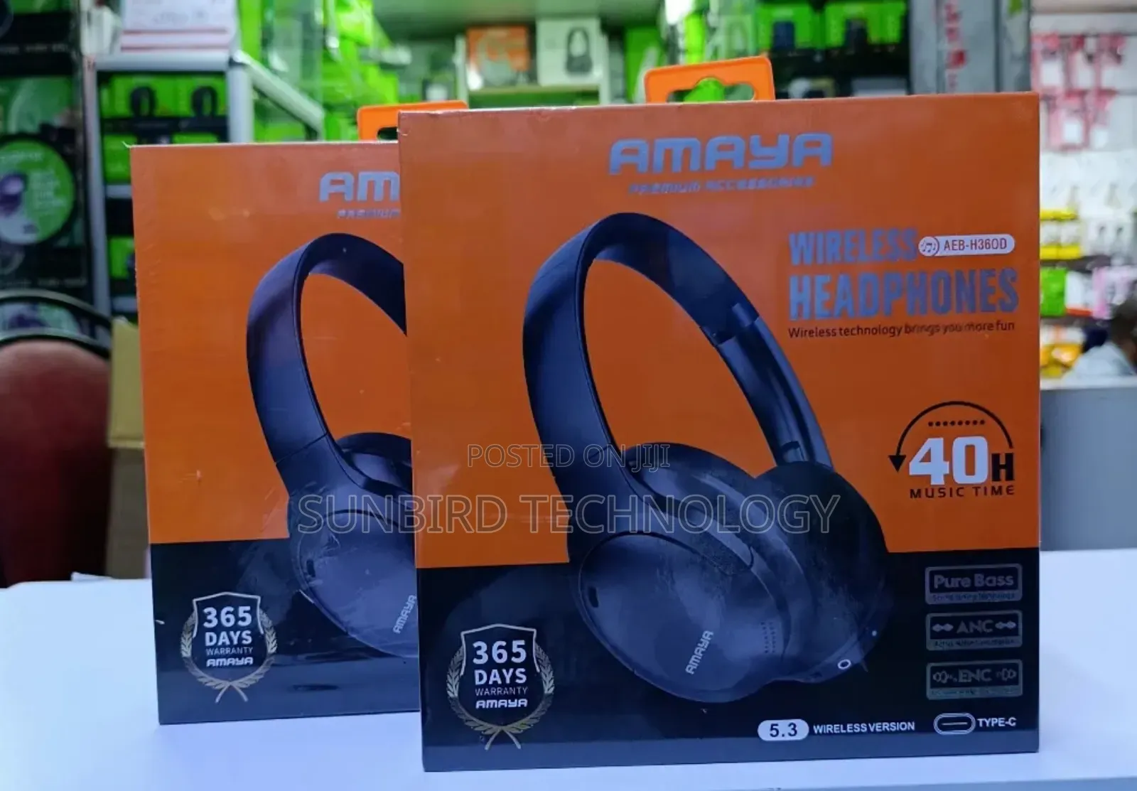 Aeb-H360d Amaya 40hrs Headphones