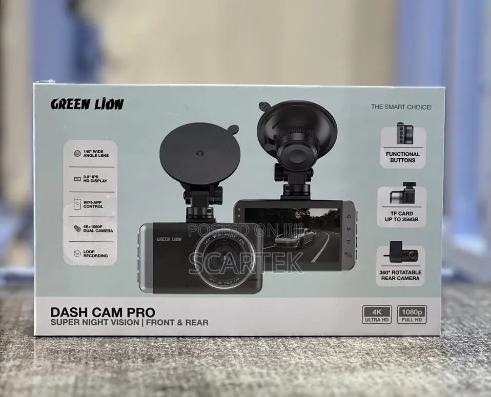Green Lion Dash Cam Pro (Front And Rear)