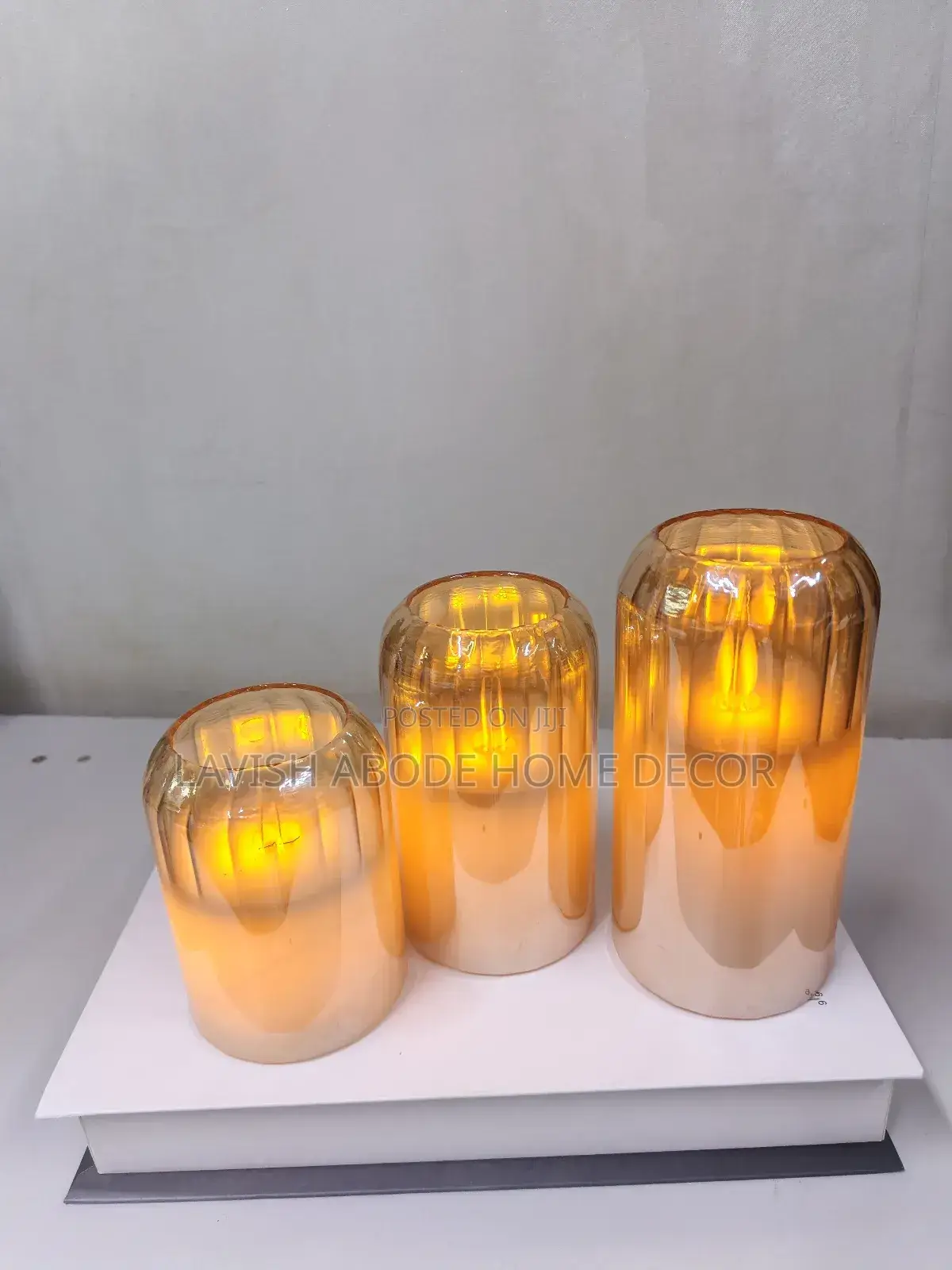 Led Elegant Classic 3in1 Glass Candles