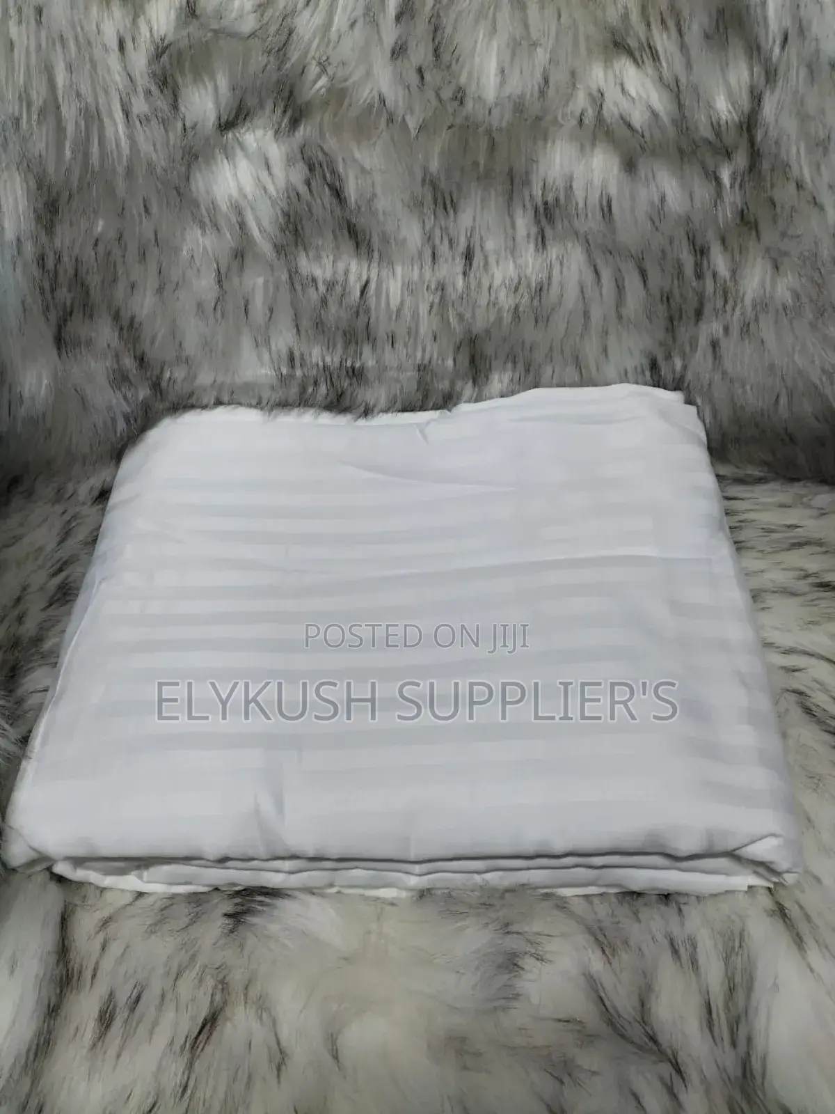 Extra King Size Strippedcotton Bedsheet*
 Size: *7*8 (250*270cm)*