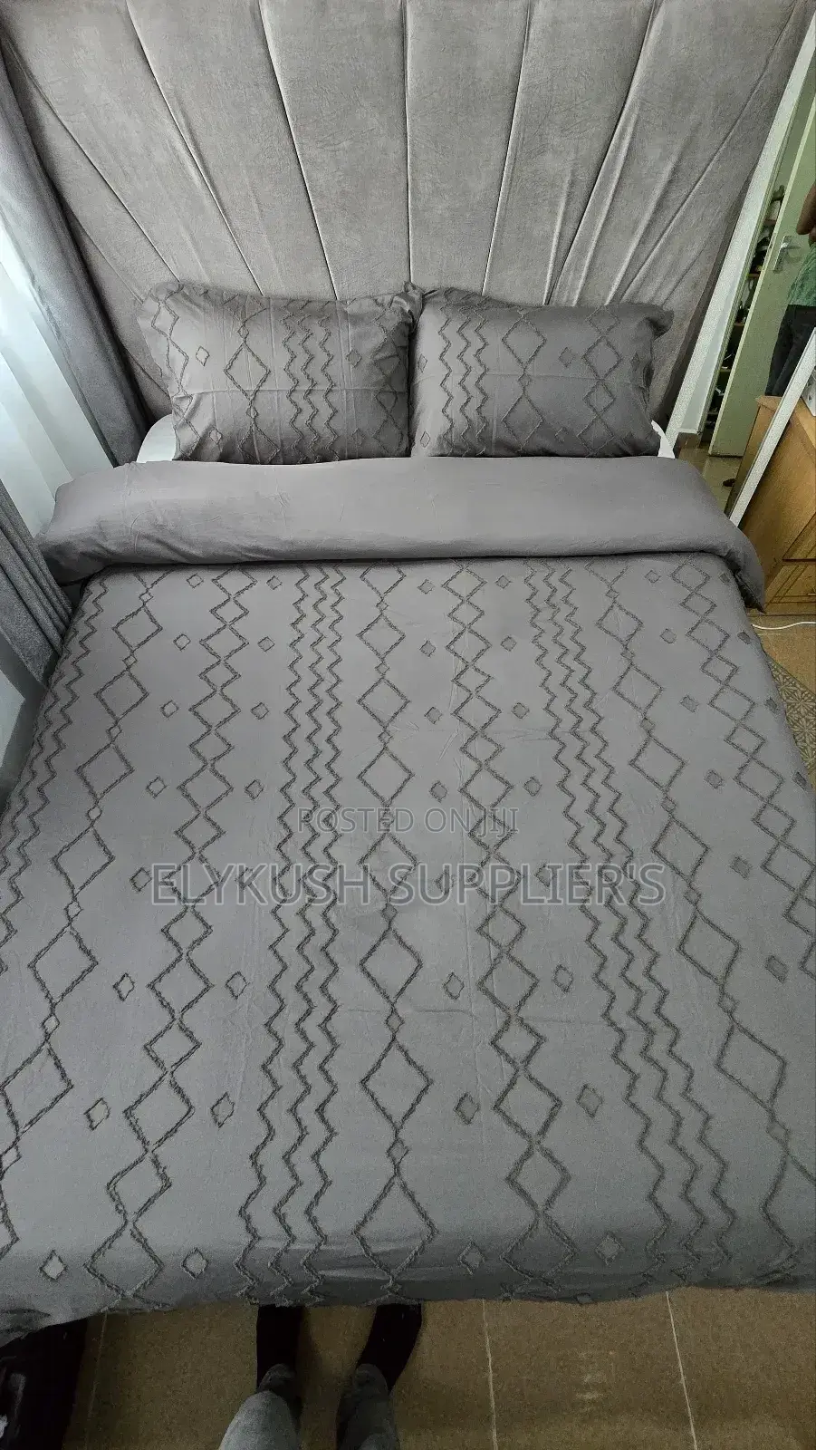 *3pc Tufted Wave Duvet Cover Set* ● ~Size:6*6/6*7