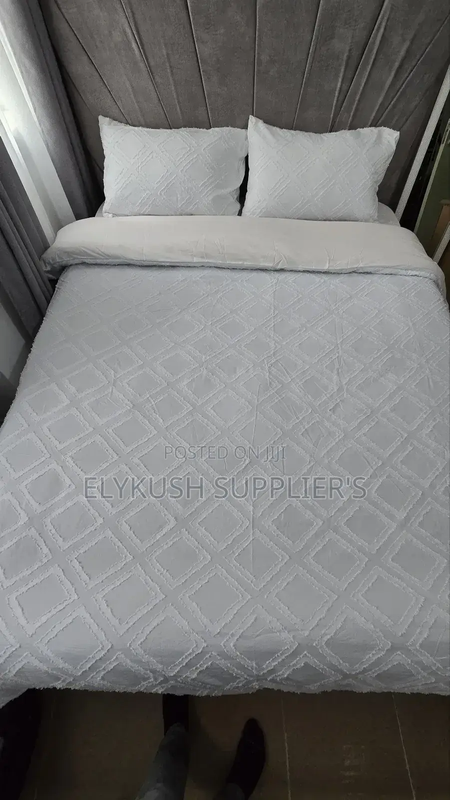 *3pc Tufted Wave Duvet Cover Set* ● ~Size:6*6/6*7