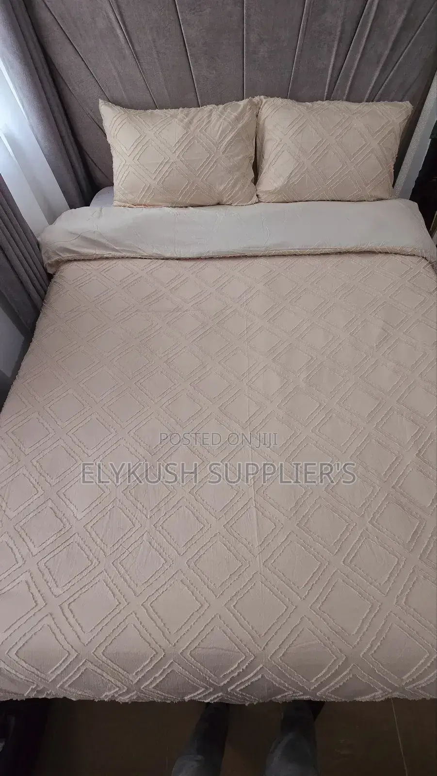 *3pc Tufted Wave Duvet Cover Set* ● ~Size:6*6/6*7