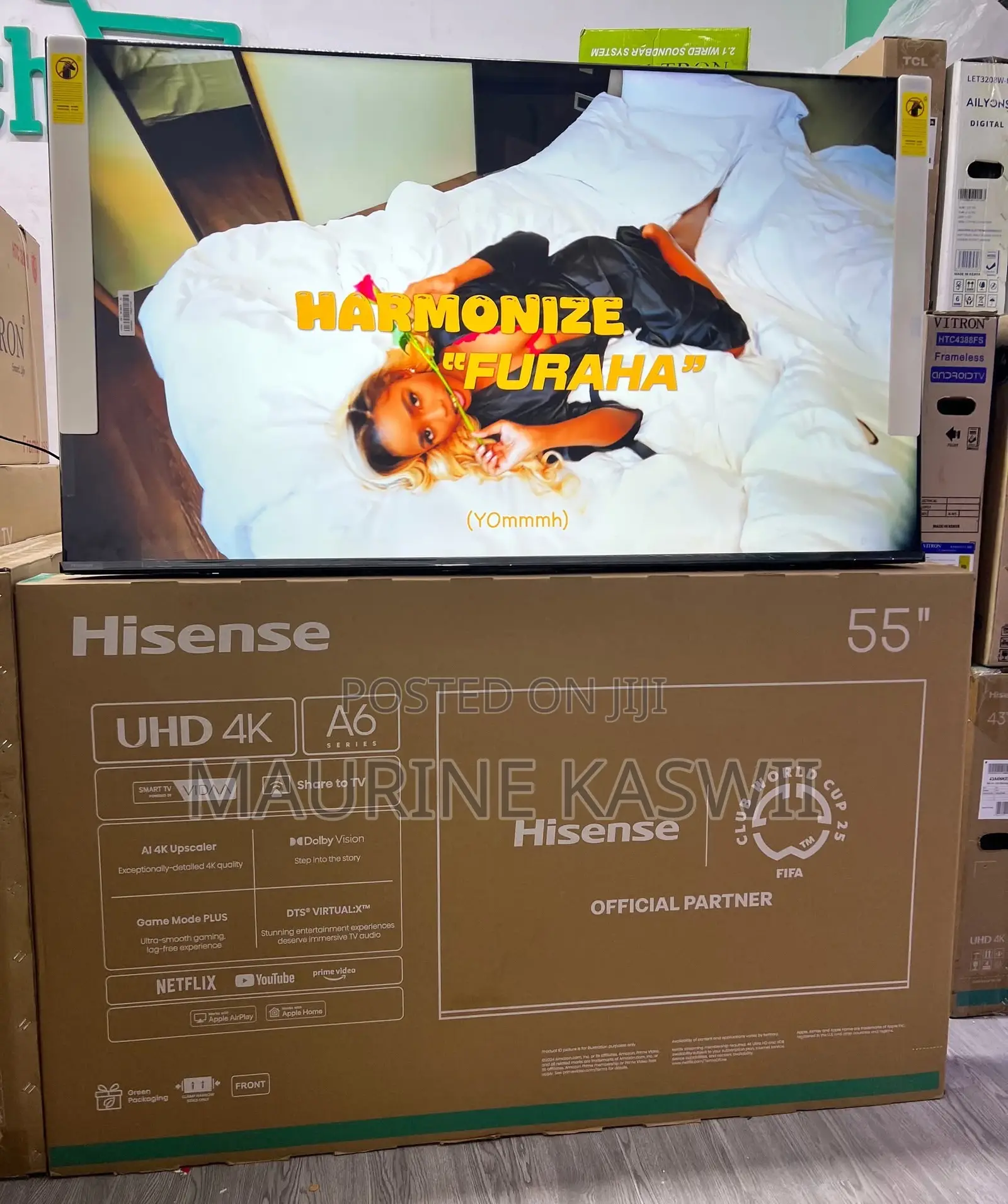 Hisense 55′′ 55a6n (New 2025) Series Vidaa Smart