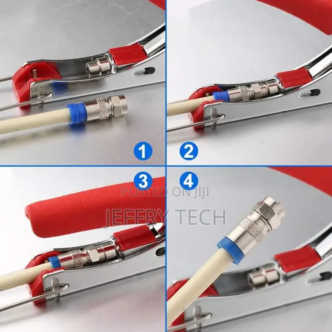 Compression Coax Cable Crimper Kit Coaxial Cable Rg6 Compression Tool