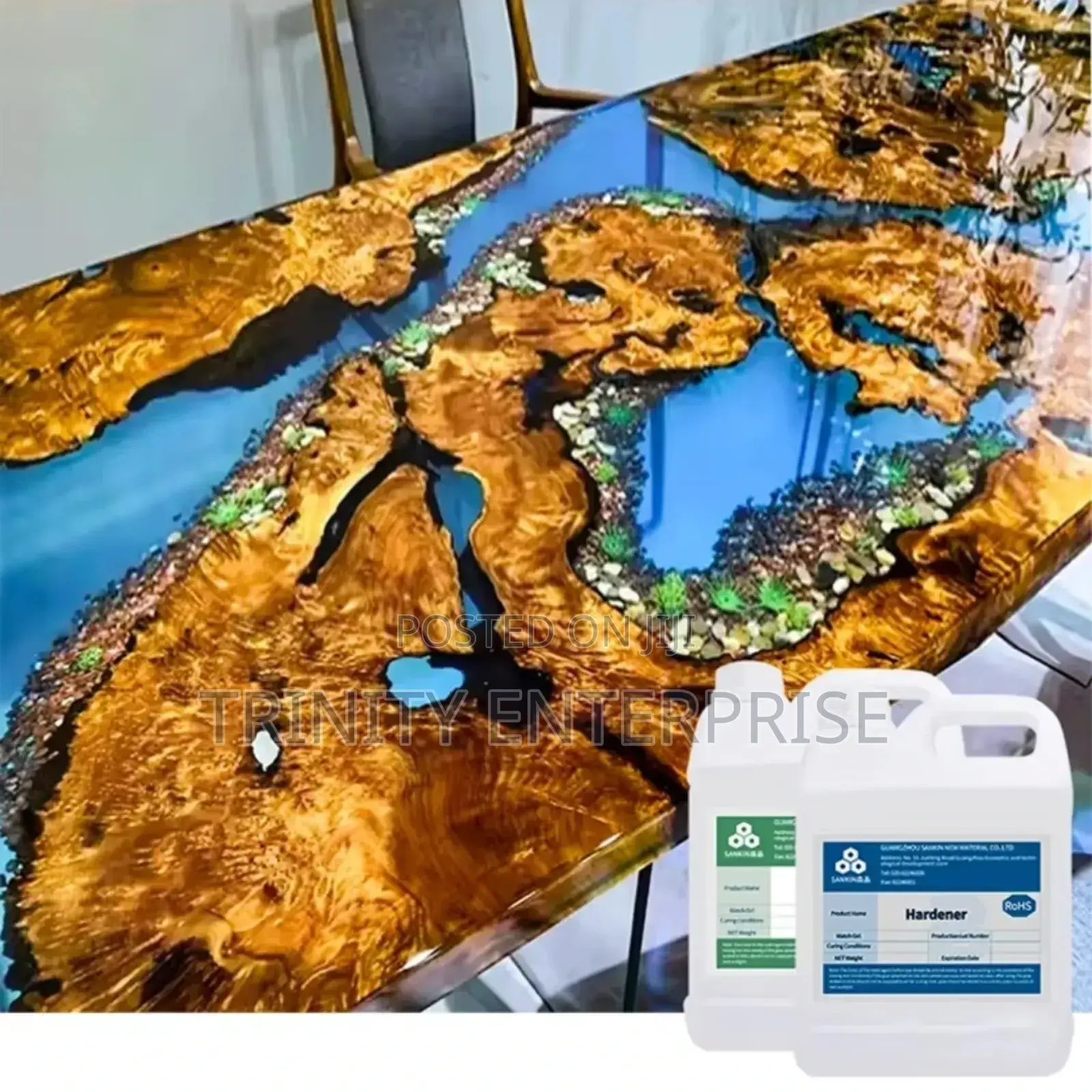 Mix 2:1 Ratio Deep Pour Crystal Clear Resin Epoxy (Per Kg)