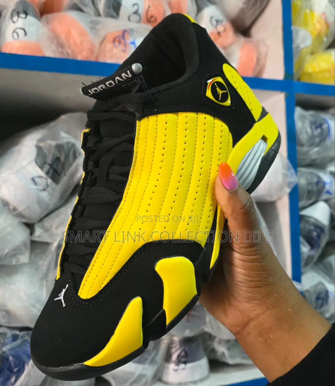 Air Jordan 14 Leather Sneakers