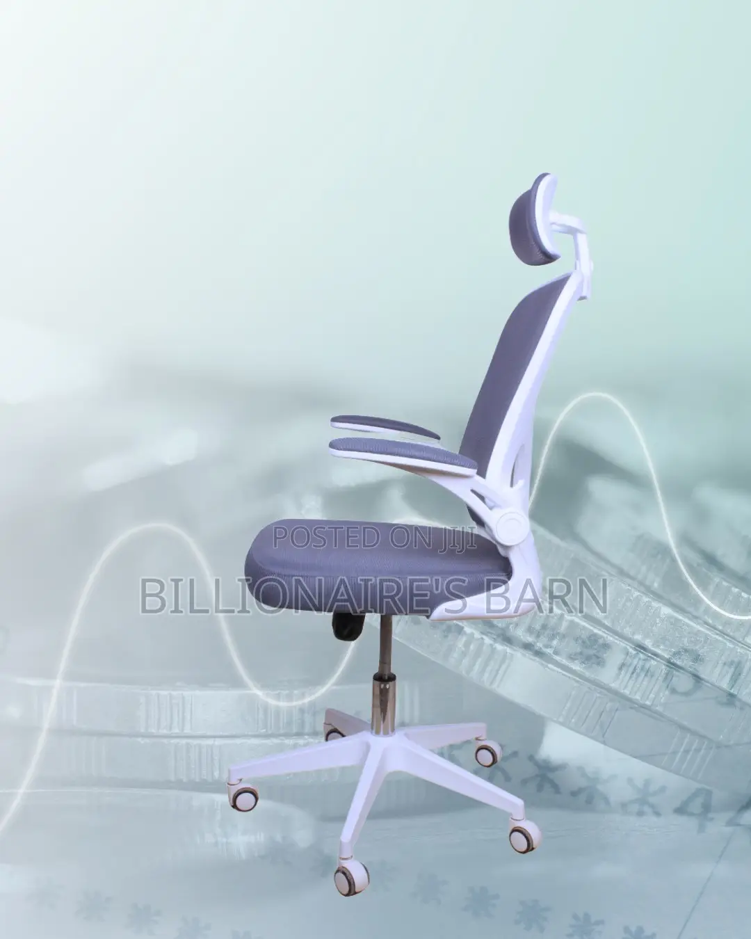 White Ergonomic Office Chair | Adjustable Lumbar Support