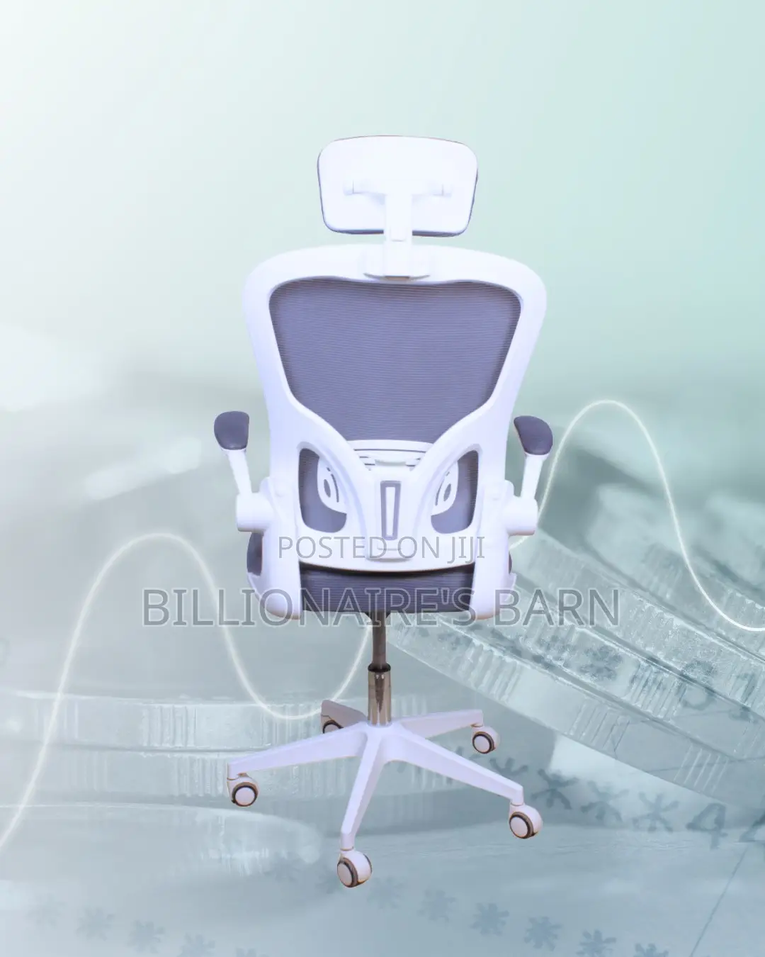 White Ergonomic Office Chair | Adjustable Lumbar Support
