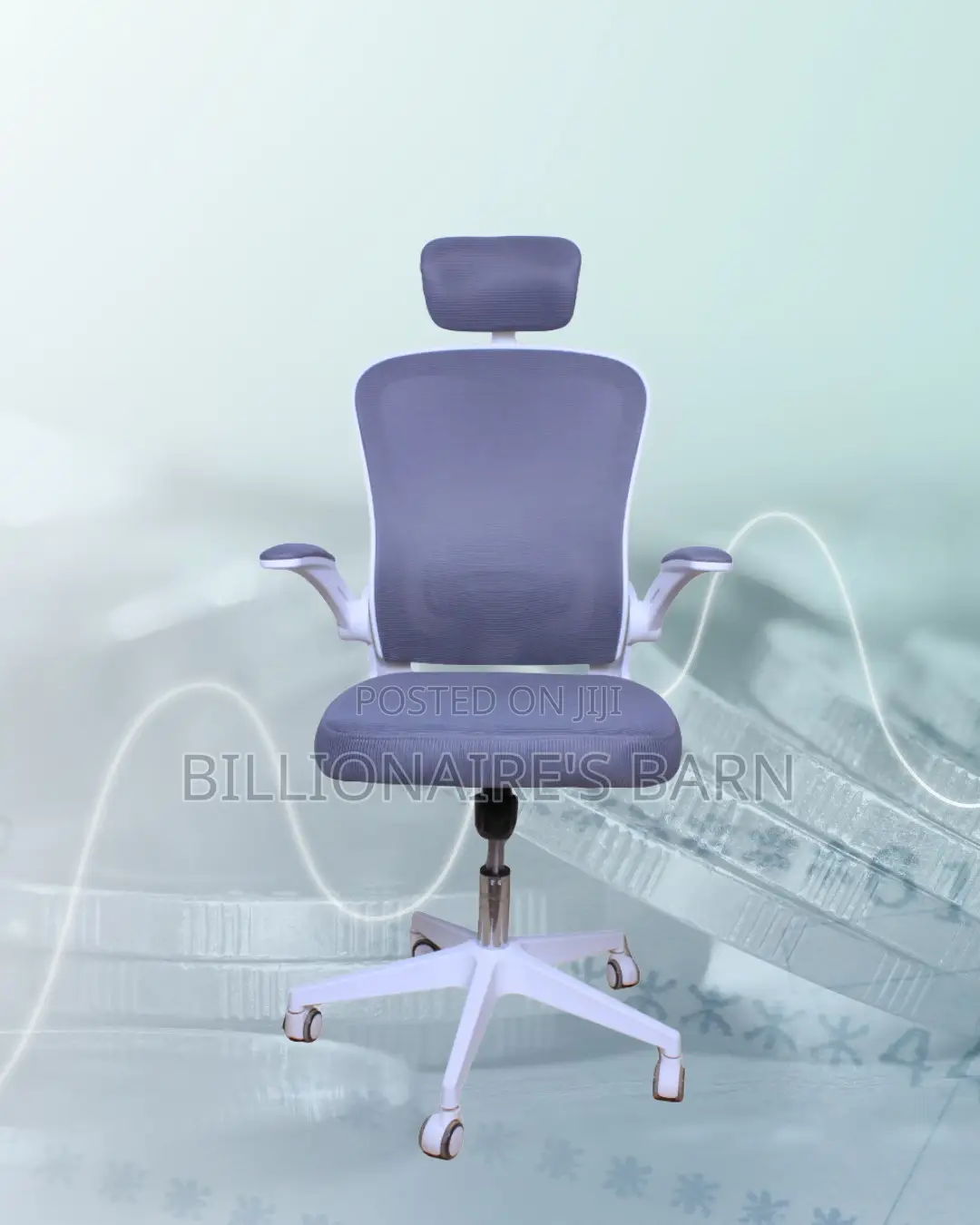 White Ergonomic Office Chair | Adjustable Lumbar Support
