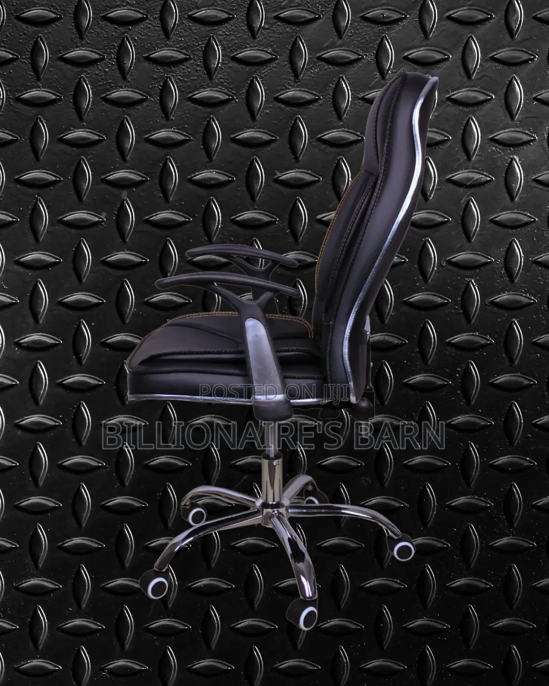 Pro-Grade Executive Leather Office Chair | Mesh Backrest