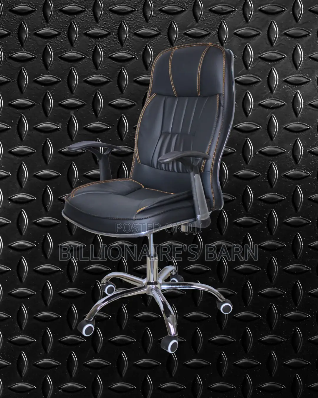 Pro-Grade Executive Leather Office Chair | Mesh Backrest