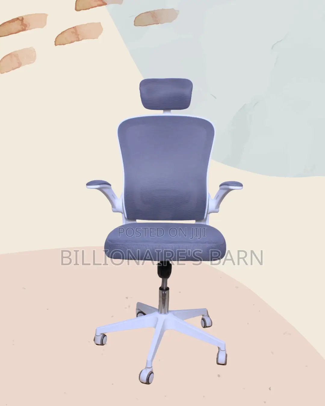 Orthopedic White Ergonomic Office Chair — Boosts Posture Focus